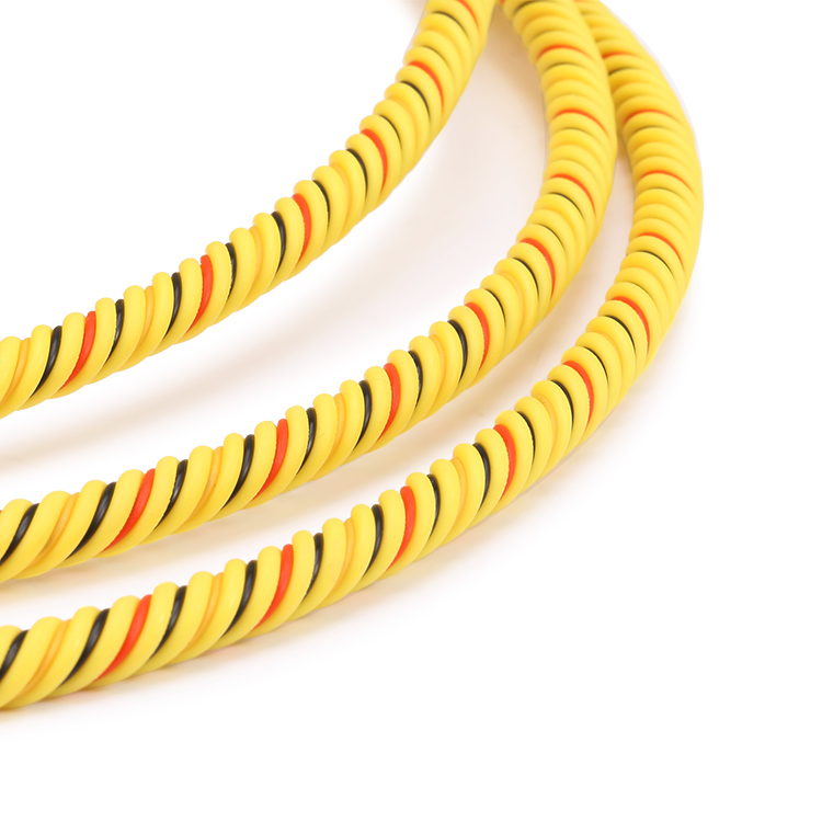 Spiral Dual-Sensing Fluoropolymer Cable Architecture