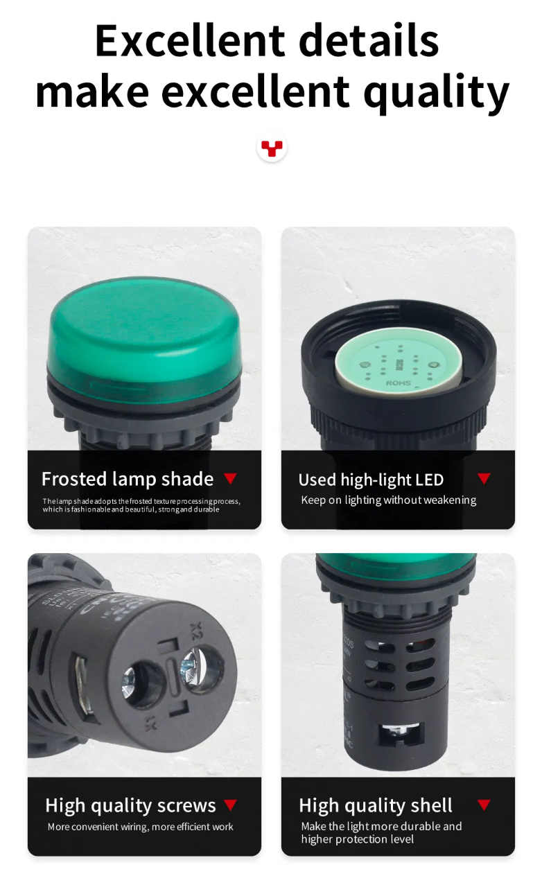 Structural Architecture - Frosted Lamp Shade, High-Luminance LED Core, Shrouded Screw Terminals & Rugged Shell